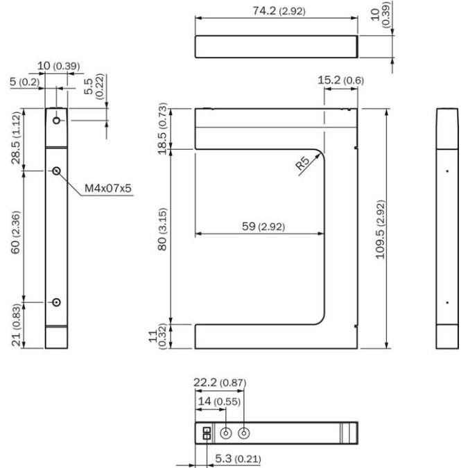 Щілинний датчик SICK WF80-60B410S06