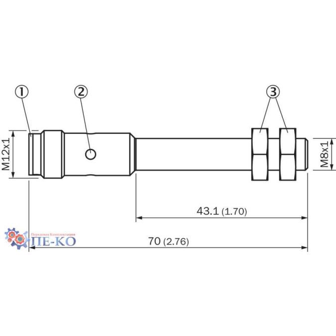Індуктивний датчик SICK IMI08-02BPSNC0S
