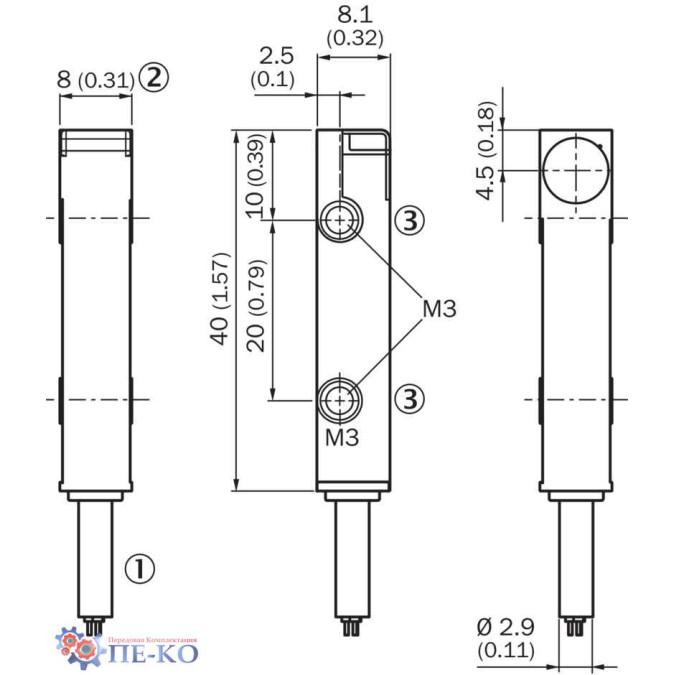 Індуктивний датчик SICK IQ08-04NPSKR7SS09
