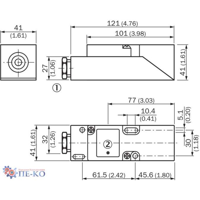 Індуктивний датчик SICK IQ40-20NPP-KK0