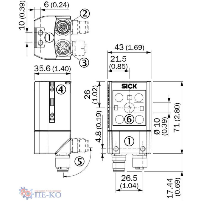 Оптичний датчик SICK EVC625-CCOVAL5L