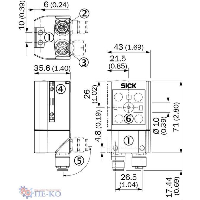Оптичний датчик SICK EVC625-CCOXAL5L