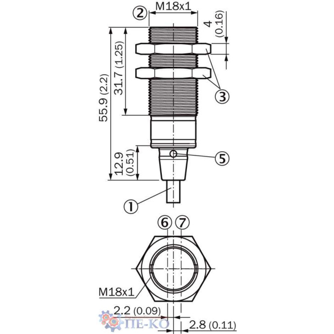 Оптичний датчик SICK GRSE18S-P1121V