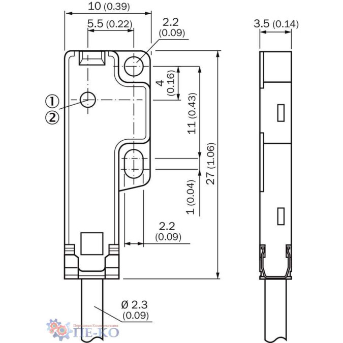 Оптичний датчик SICK GSE2F-P1111