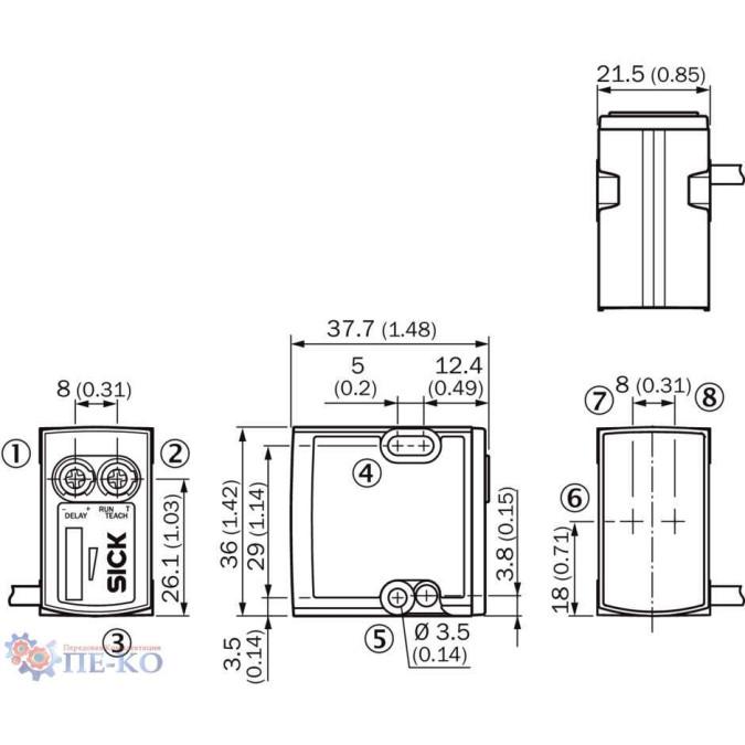 Оптичний датчик SICK RAY10-PZ3CBL