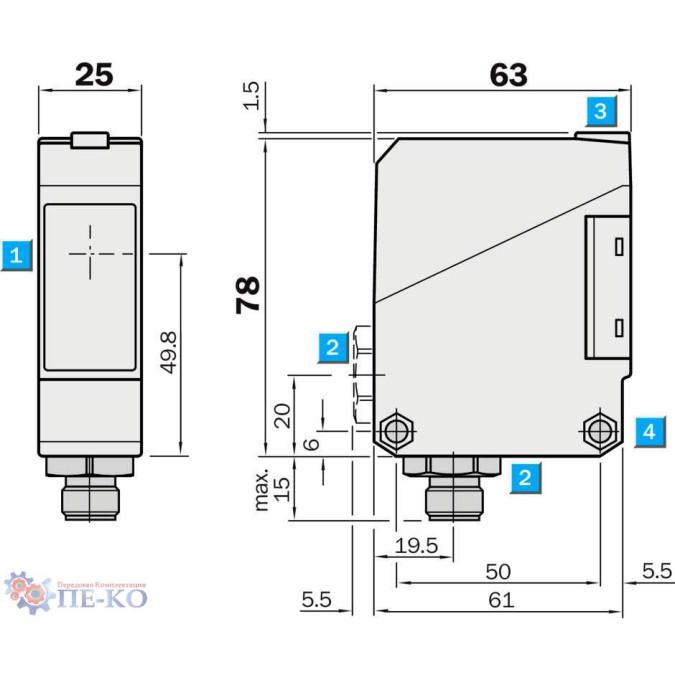 Оптичний датчик SICK WS/WE260-E270