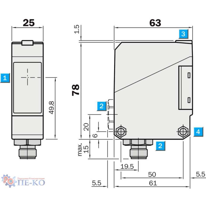 Оптичний датчик SICK WS/WE260-S270