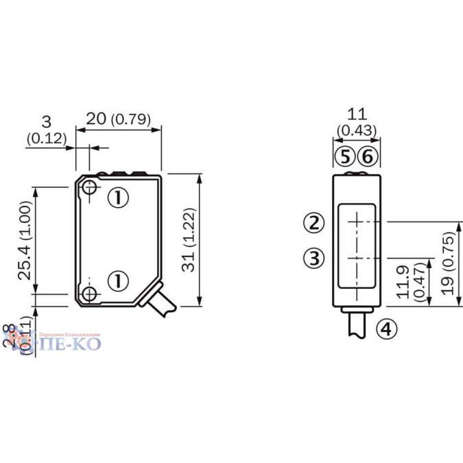 Оптичний датчик SICK WT100-2P0409S45