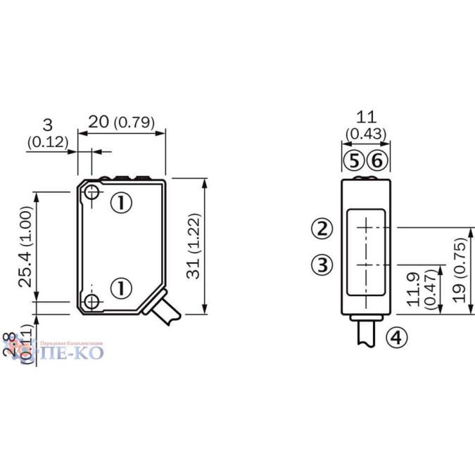 Оптичний датчик SICK WT100-2P1402S04