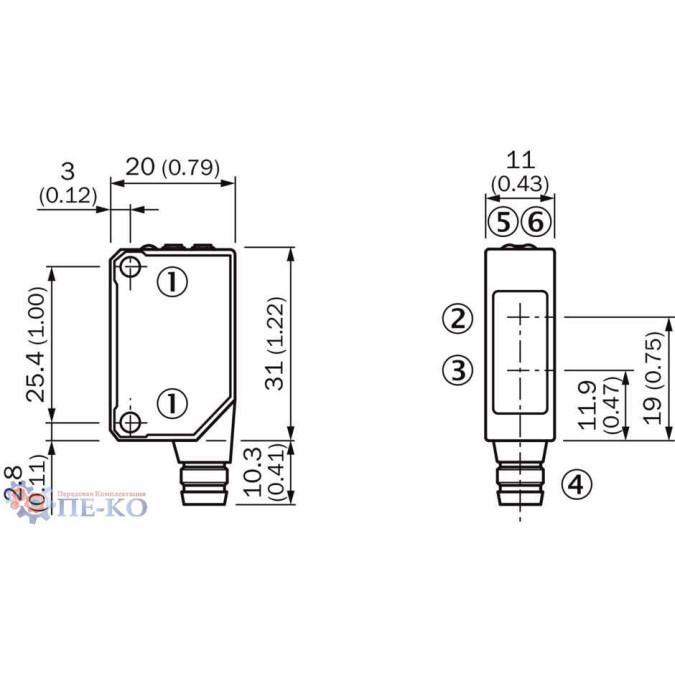 Оптичний датчик SICK WT100-P1400S05