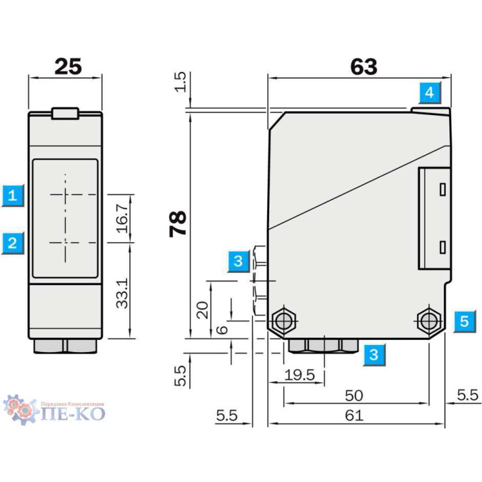 Оптичний датчик SICK WT260-F480