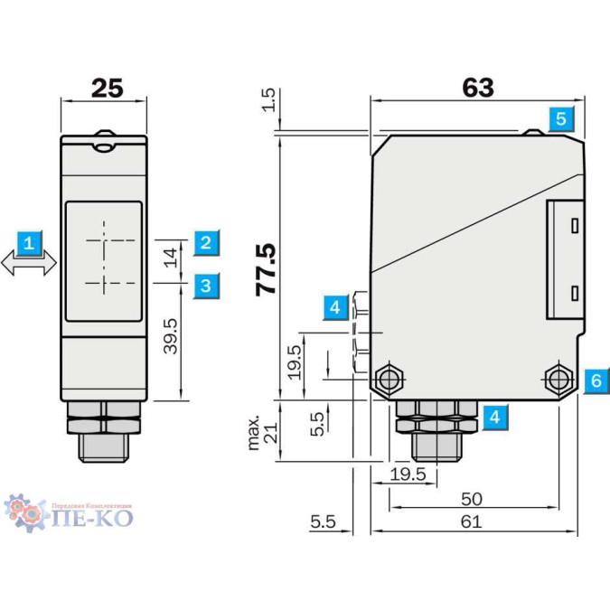 Оптичний датчик SICK WT260-S260