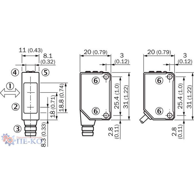Оптичний датчик SICK WTB8-P1131S12