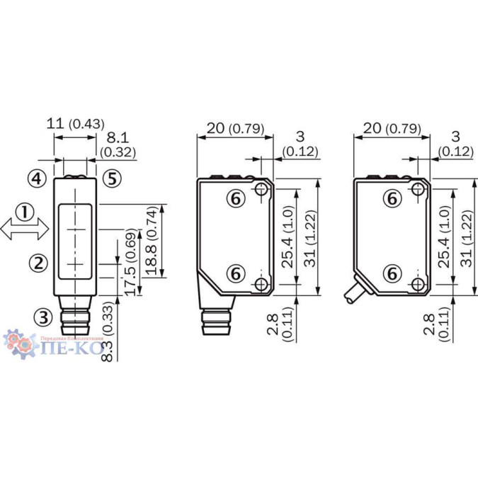 Оптичний датчик SICK WTB8-P2211P01