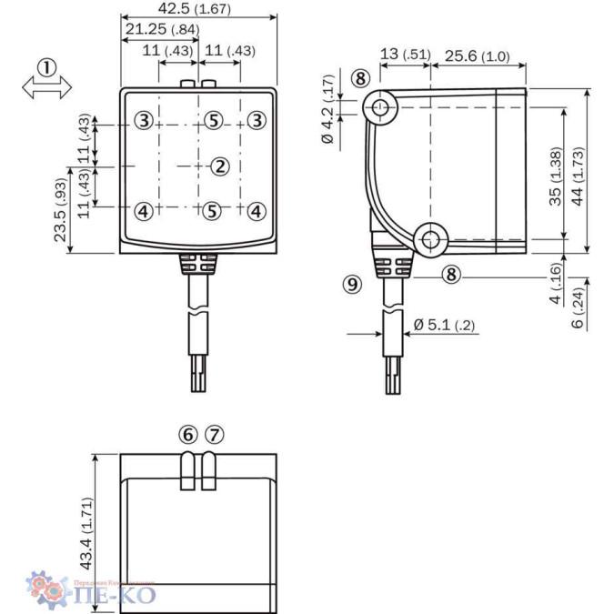 Оптичний датчик SICK WTD20E-W1145