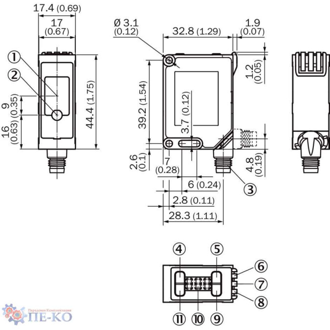Оптичний датчик SICK WTT190LC-B2233A00
