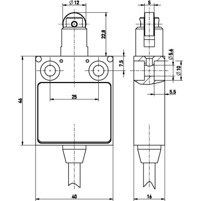 Кінцевий вимикач Steute E 12 R 5m