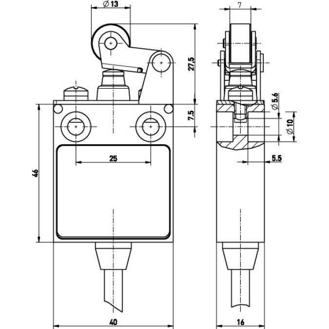Кінцевий вимикач Steute E 12 WH 5m