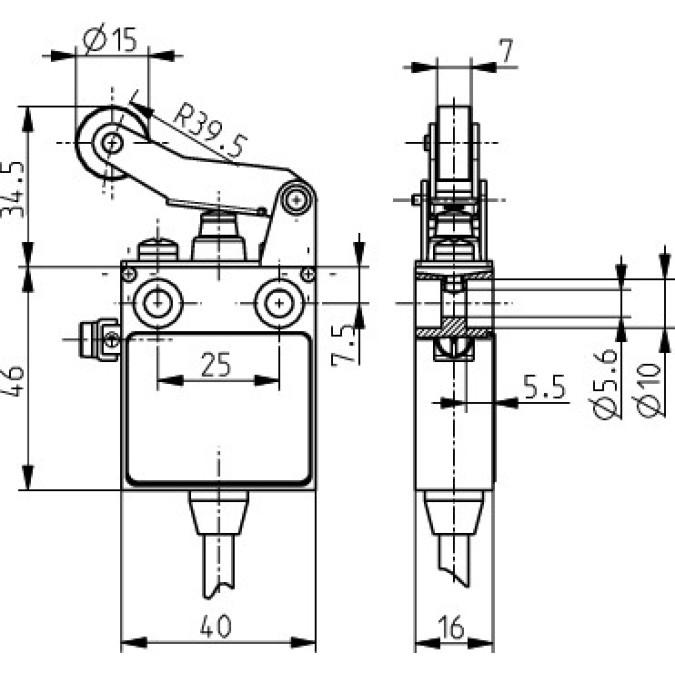 Кінцевий вимикач Steute Ex 12 WHL 2m