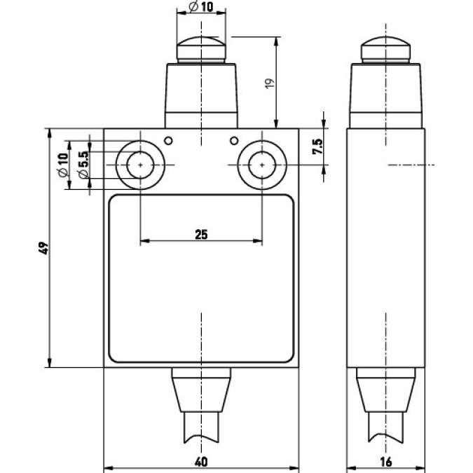 Кінцевий вимикач Steute Ex 13 W 1O/1S 2m