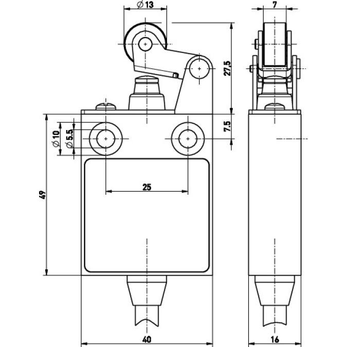 Кінцевий вимикач Steute Ex 13 WH 1O/1S 5m