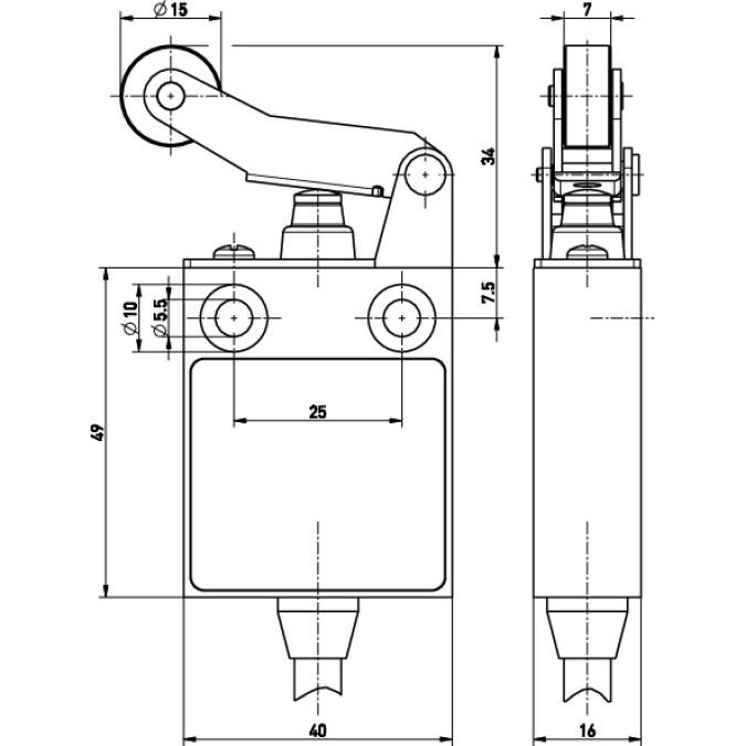Кінцевий вимикач Steute Ex 13 WHL 1O/1S 2m