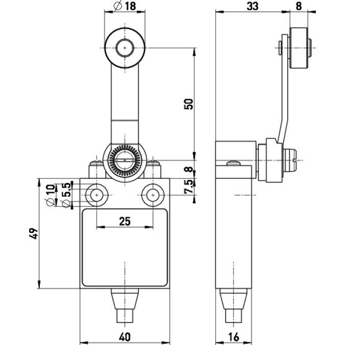 Кінцевий вимикач Steute Ex 13 DL 1O/1S 5m
