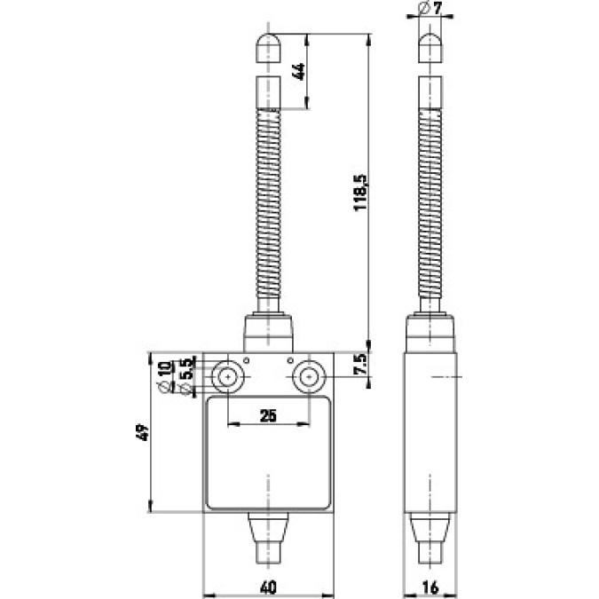 Кінцевий вимикач Steute Ex 13 TK 1O/1S 10m