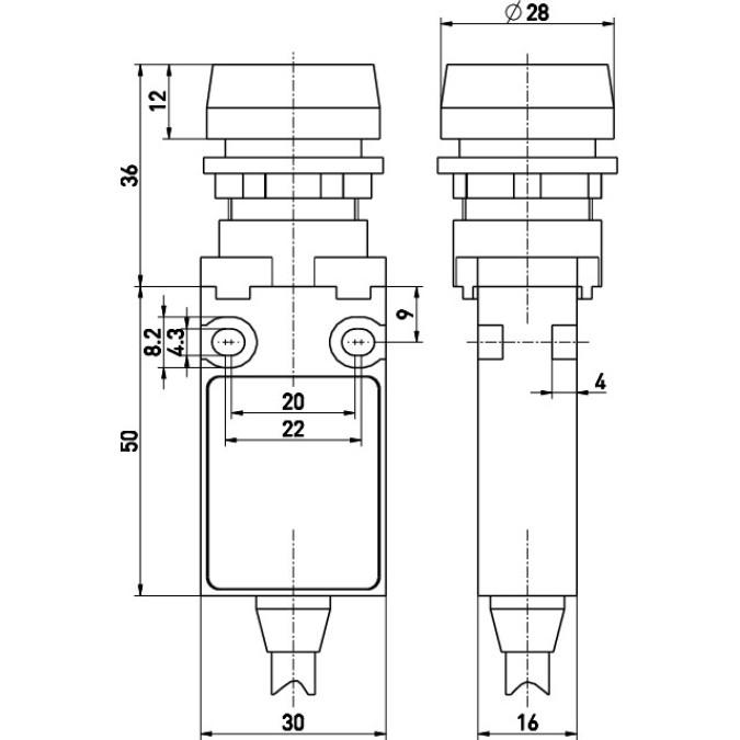 Командний пристрій Steute Ex 14 RTM 1O/1S 1m