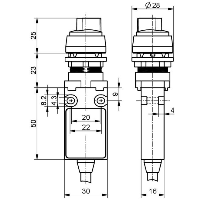 Командний пристрій Steute Ex 14 RWC I - 0 <- II 1O /1S 1m