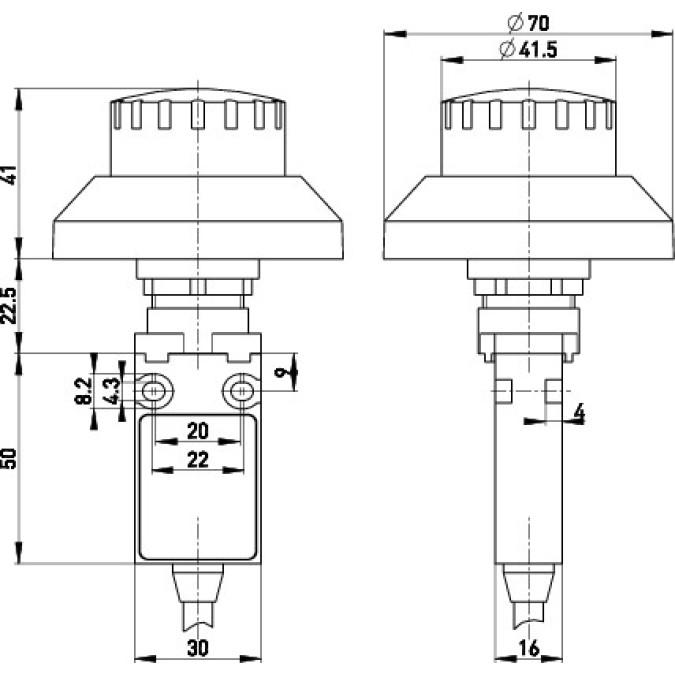 Командний пристрій Steute Ex 14 RUV 1O/1S 1m
