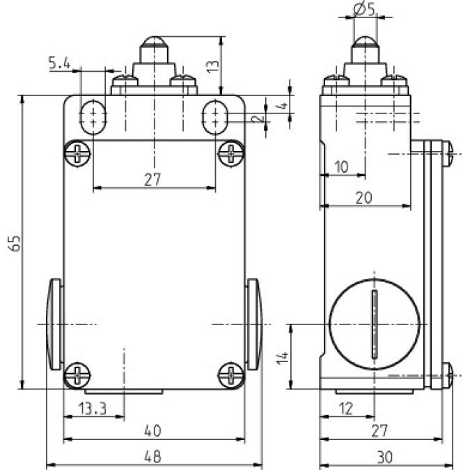 Кінцевий вимикач Steute ES 41 1O/1S +180°C Extreme