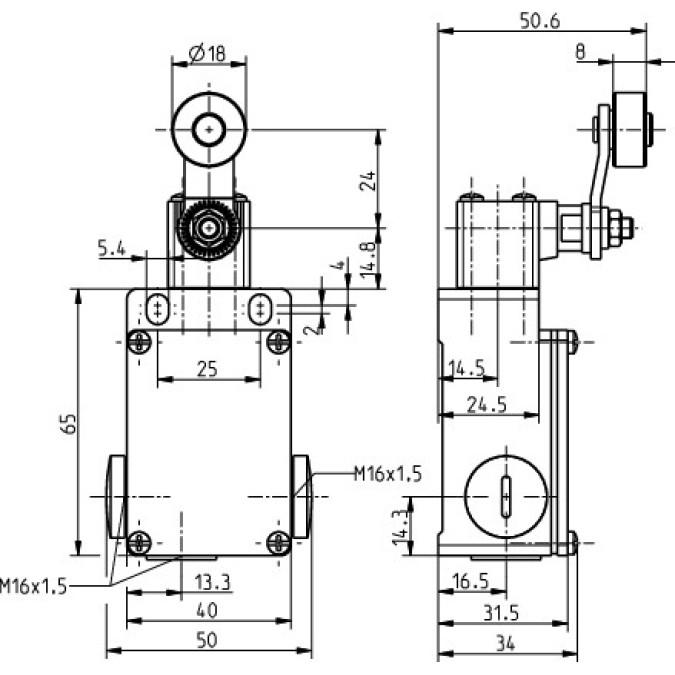 Кінцевий вимикач Steute ES 411 D 1O/1S
