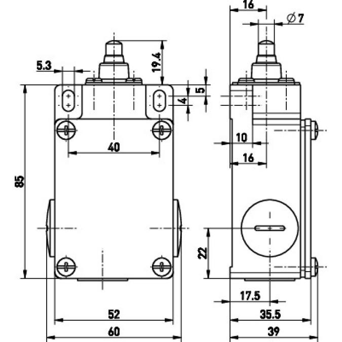Кінцевий вимикач Steute ES 61 W 1O/1S