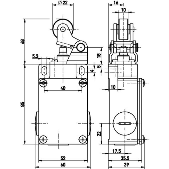 Кінцевий вимикач Steute ES 61 WH 1O/1S