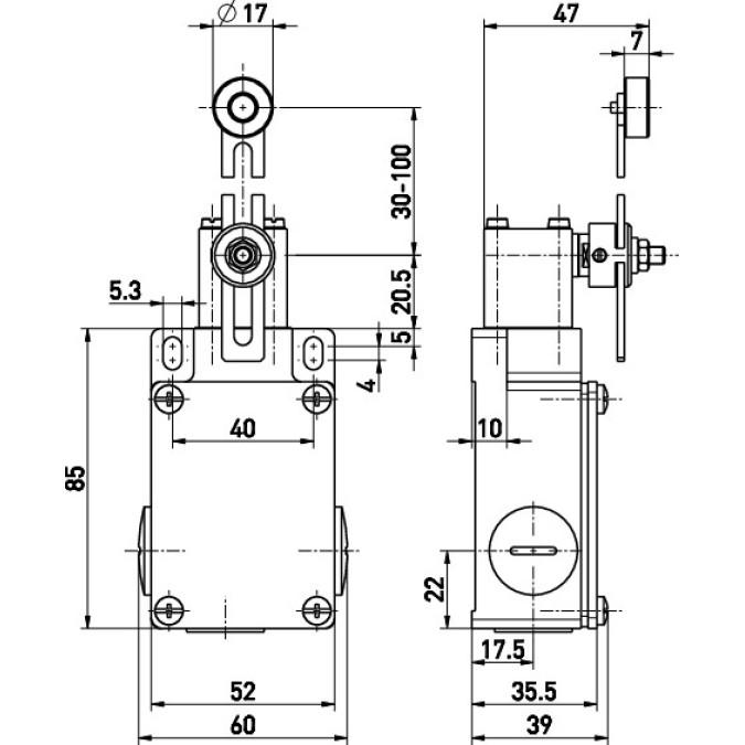 Кінцевий вимикач Steute ES 61 DS 1O/1S