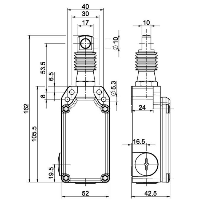 Тросовий вимикач Steute ZS 71 2O W