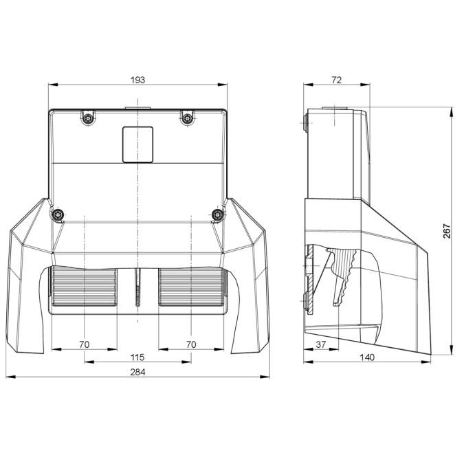 Педальний вимикач Steute GFS 2 2OS/2OS UL/CSA