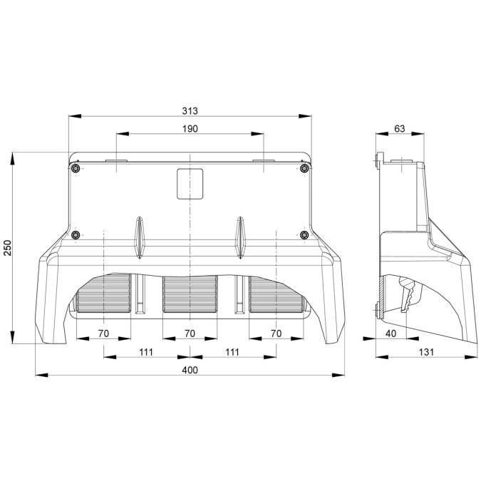 Педальний вимикач Steute GFS 3 2OS/2OS/2OS