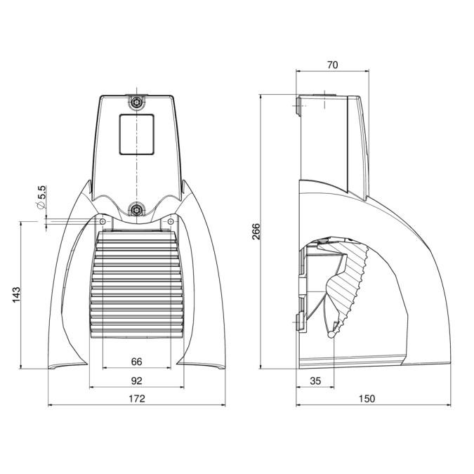 Педальний вимикач Steute GFSI 1O/1S M20 x 1,5