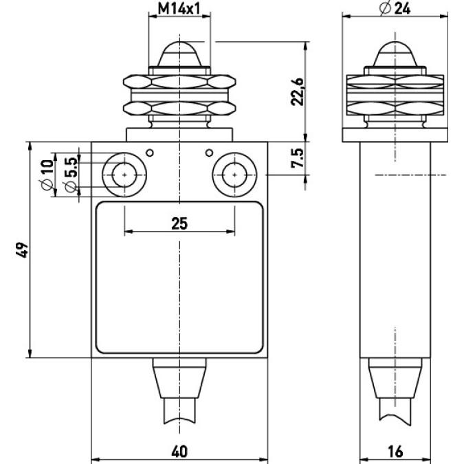 Кінцевий вимикач Steute Ex 13 FKU 1O/1S 5m