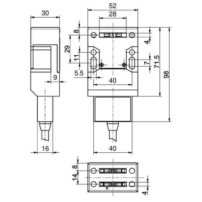 Вимикач безпеки Steute Ex AZ 16 1O/1S-30N 10m