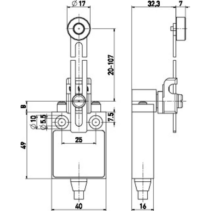 Кінцевий вимикач Steute Ex 13 DS 1O/1S 2m