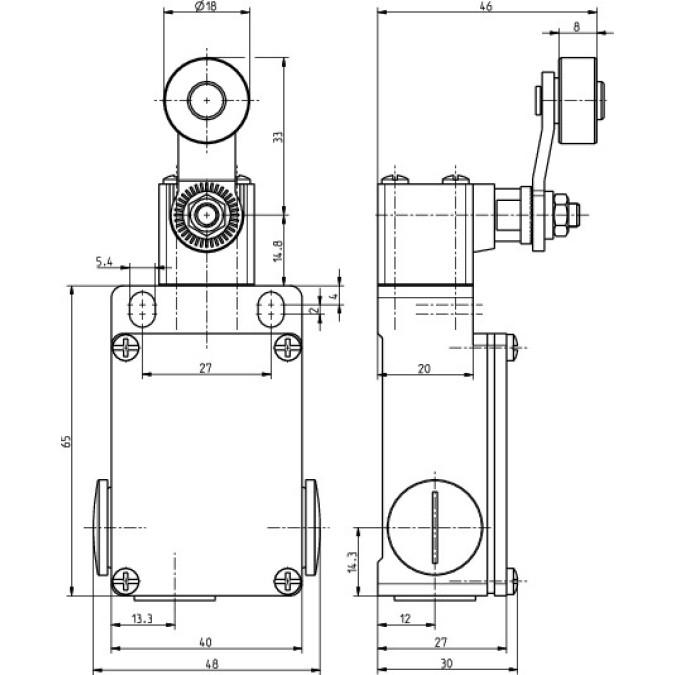 Кінцевий вимикач Steute ES 41 D 1O/1S +180°C Extreme
