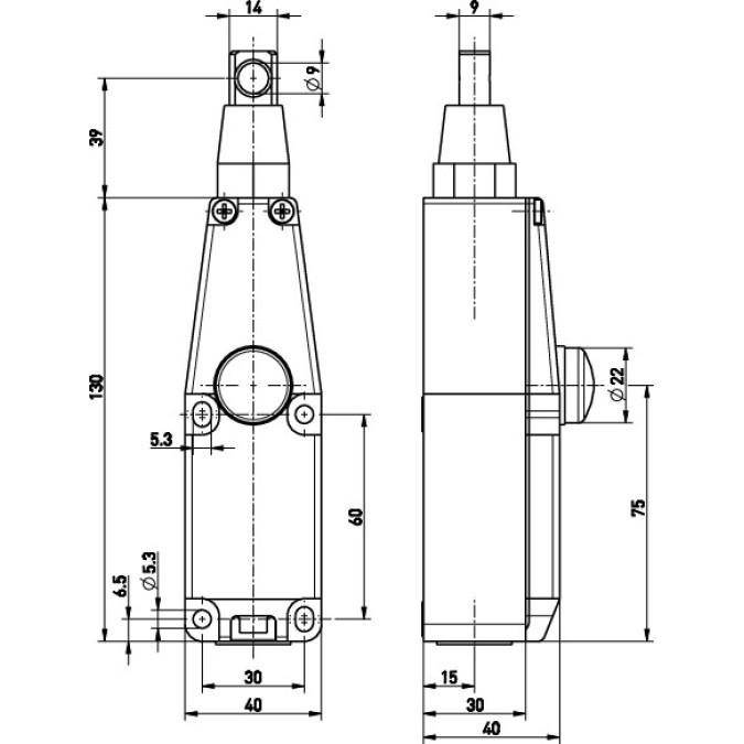Тросовий вимикач Steute ZS 70 1O/1S VD