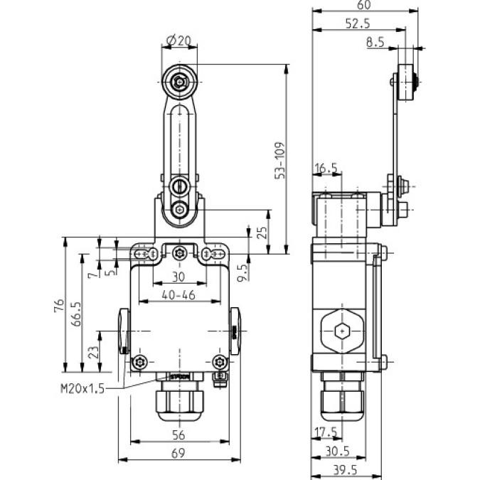 Кінцевий вимикач Steute Ex 355 4V7H 1O/1S