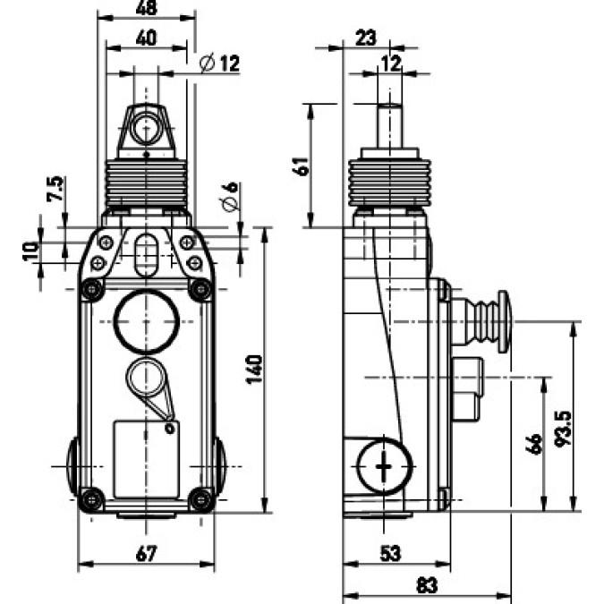 Тросовий вимикач Steute ZS 80 4O WVD