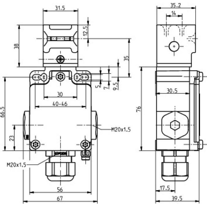 Вимикач безпеки Steute EEx 355 AZ 1O/1S