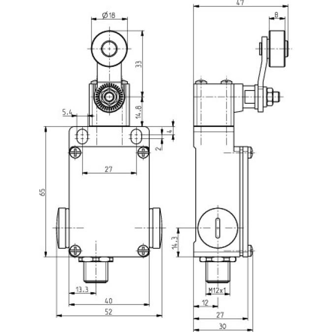 Кінцевий вимикач Steute ES 41 D 1O/1S-STECK -35°C Extreme