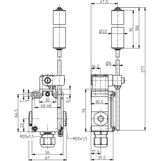 Датчик сходу стрічки Steute Ex 355 4VSR 2O